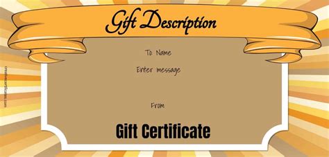 gift certicate